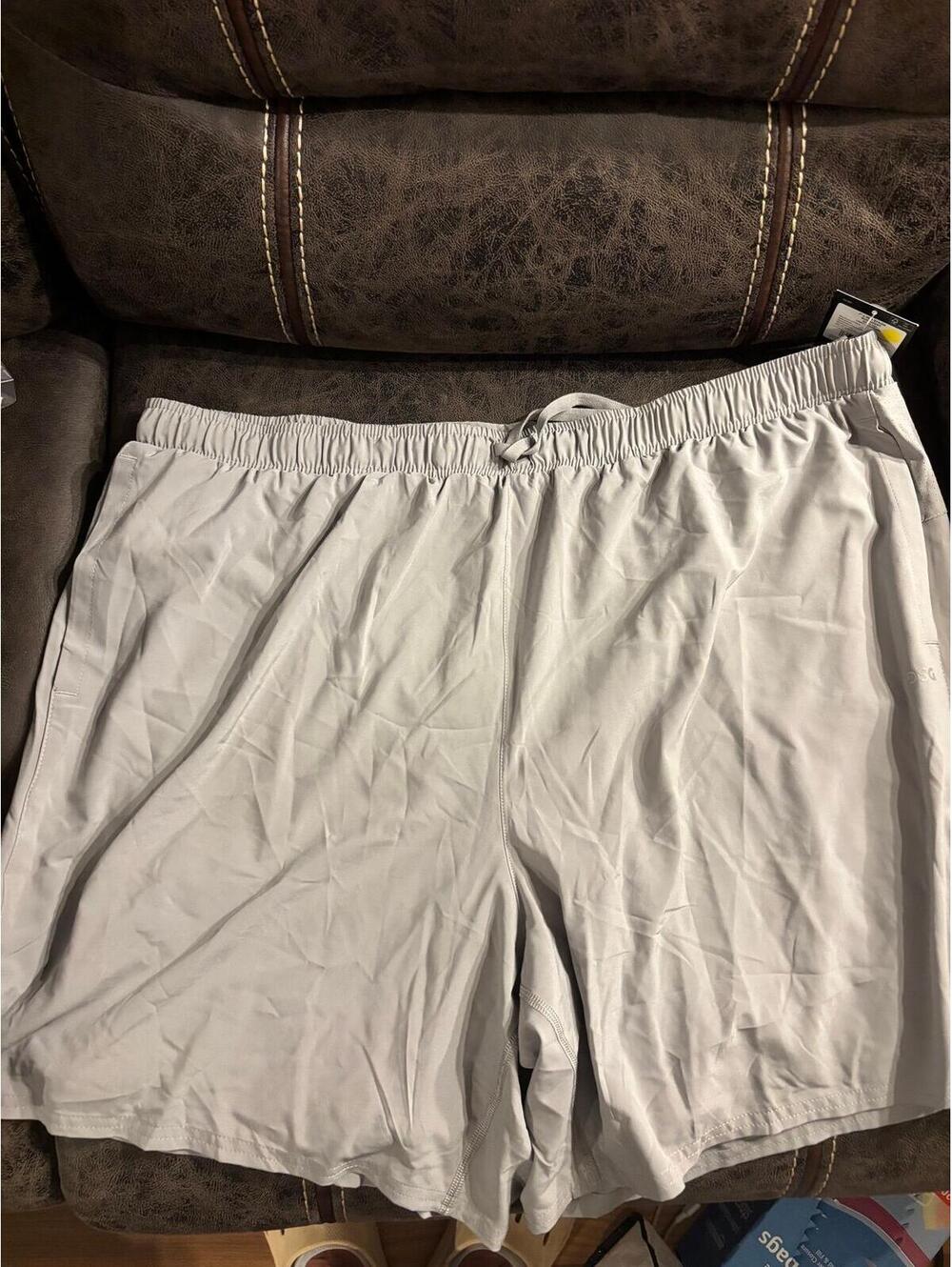 DSG 7” 2-in-1 Stride Run Shorts XXL NWT Light Charcoal Athletic